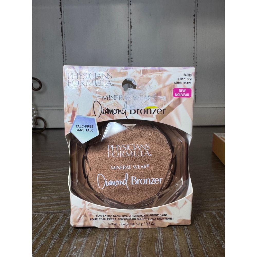 Physicians Formula Mineral Wear Diamond Bronzer Bronze Gem 1741110 Talc‎ Free